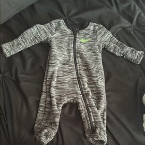 Nike Fleece Newborn Gray Kids One Piece